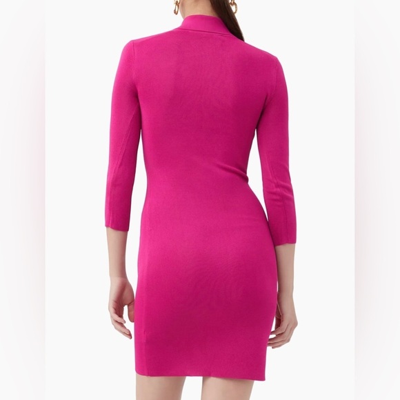 Trina Turk Bookish Collared Pink Fuchsia Hot Pink Minidress NWT Womens Size XS - Picture 3 of 12